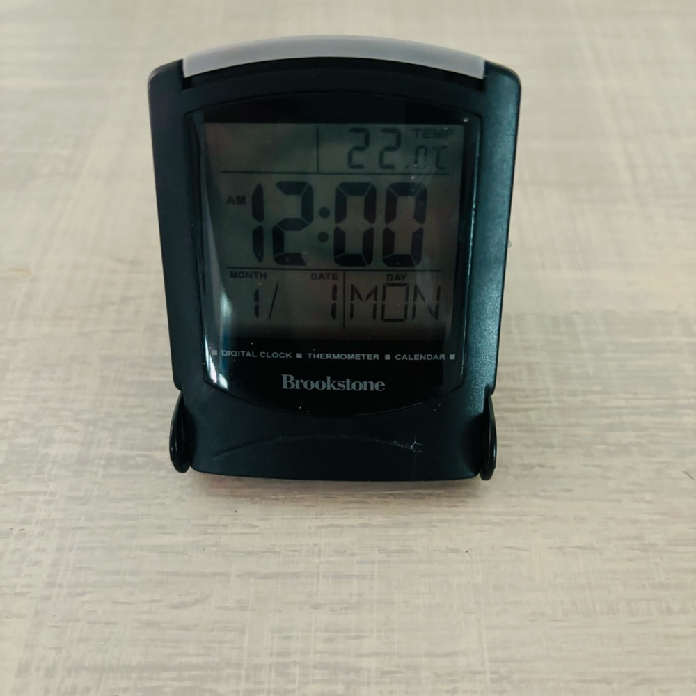 Brookstone Travel alarm clock